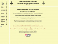 oekumenischer-chor-stuttgart.org Webseite Vorschau