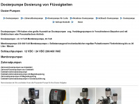 dosier-pumpe.com Webseite Vorschau