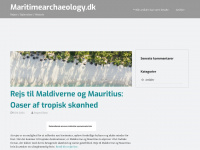 maritimearchaeology.dk Webseite Vorschau