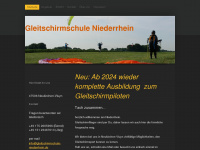 gleitschirmschule-niederrhein.de Webseite Vorschau