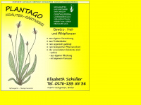plantago-weingarten.de Webseite Vorschau