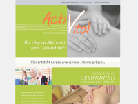 krankengymnastik-activital.de Webseite Vorschau
