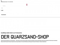 quarzsand-shop.de Webseite Vorschau