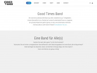 goodtimes.band Webseite Vorschau