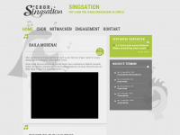 singsation.ch Webseite Vorschau