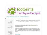 footprints-physio.de Webseite Vorschau