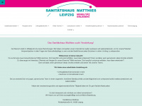 sanitaetshaus-matthies.de Webseite Vorschau