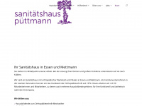 sanitaetshaus-puettmann.de Webseite Vorschau