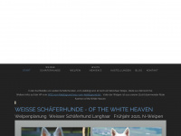 of-the-white-heaven.de Webseite Vorschau