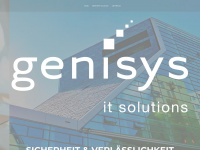 genisys.ch Webseite Vorschau