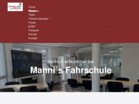 mannis-fahrschule.com Webseite Vorschau