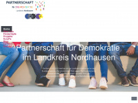 demokratieleben-nordhausen.de Webseite Vorschau