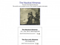 thenauticalalmanac.com Webseite Vorschau