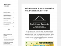 definizium-records.de Webseite Vorschau