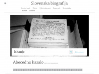 slovenska-biografija.si Webseite Vorschau