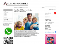 albanus-apotheke.com Webseite Vorschau