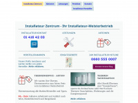 installateur-zentrum.at Webseite Vorschau