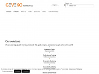 geveko-markings.com Webseite Vorschau