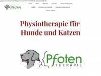 pfoten-therapie.ch Webseite Vorschau