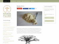 baobab-pulver.info Webseite Vorschau