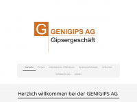 genigips.ch Webseite Vorschau