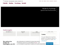 psychologie.sfu.ac.at Webseite Vorschau