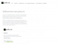 parkcon.de Webseite Vorschau