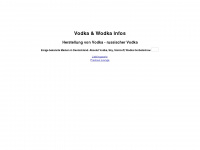 vodka-info.de Webseite Vorschau