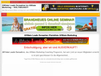 affiliate-leads-sensation.de Webseite Vorschau