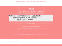 frauenärztin-dr-lohne.de Webseite Vorschau