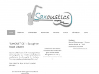 saxoustics.at Webseite Vorschau