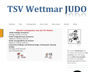 tsv-wettmar-judo.de Webseite Vorschau