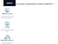 orsys.cz Webseite Vorschau