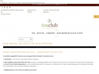 tea-club.de Webseite Vorschau