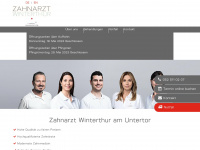 zahnarzt-bahnhof-winterthur.ch Webseite Vorschau