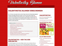 valentinstagblumen.de Webseite Vorschau