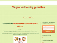 vegan-vollwertig.info Webseite Vorschau