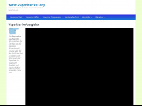 vaporizertest.org Webseite Vorschau