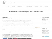 cantemus-regensburg.de Webseite Vorschau