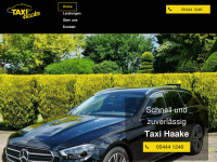 taxihaake.de Webseite Vorschau