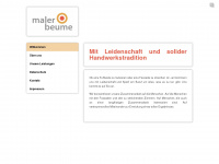 maler-beume.de Webseite Vorschau