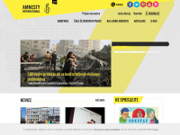 amnesty.si Webseite Vorschau