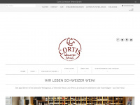 cortis.ch Webseite Vorschau