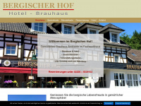 hotelrestaurantbergischerhof.de Webseite Vorschau