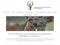 rotwildjaeger-odenwald.de Webseite Vorschau