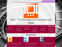 typo3-slick.de Webseite Vorschau