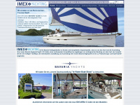 imex-yachting.de Webseite Vorschau