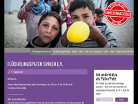 fluechtlingspaten-syrien.de Webseite Vorschau