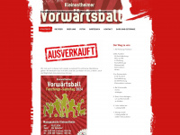 vorwärtsball.de Webseite Vorschau