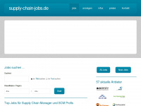 supply-chain-jobs.de Webseite Vorschau